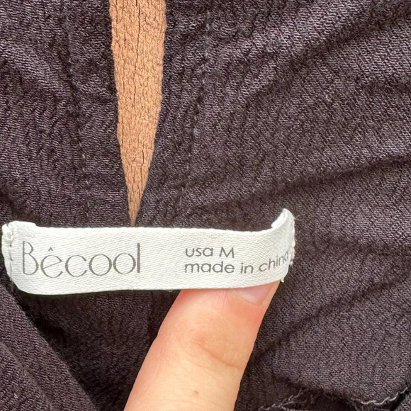 Becool women's black spaghetti strap black cropped romper - Picture 3 of 3